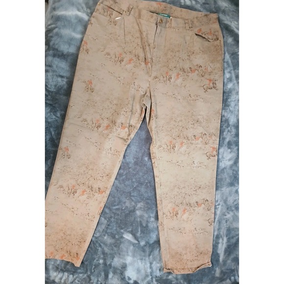 LRL Ralph Lauren  Dry Goods Women's 20 Pants Stretch Spandex Equestrian All Over - Picture 4 of 12